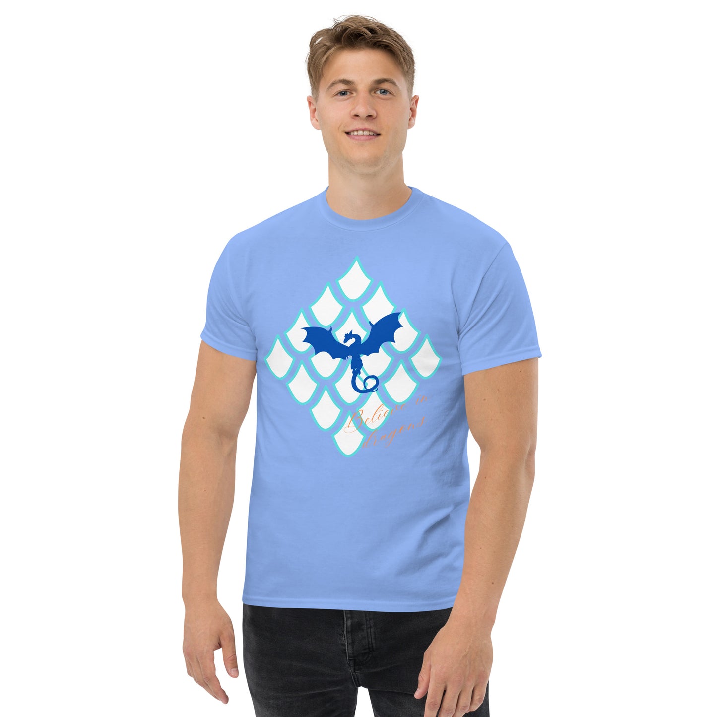 Believe In Dragons! Scale Up! Unisex classic tee - S&J Pictures