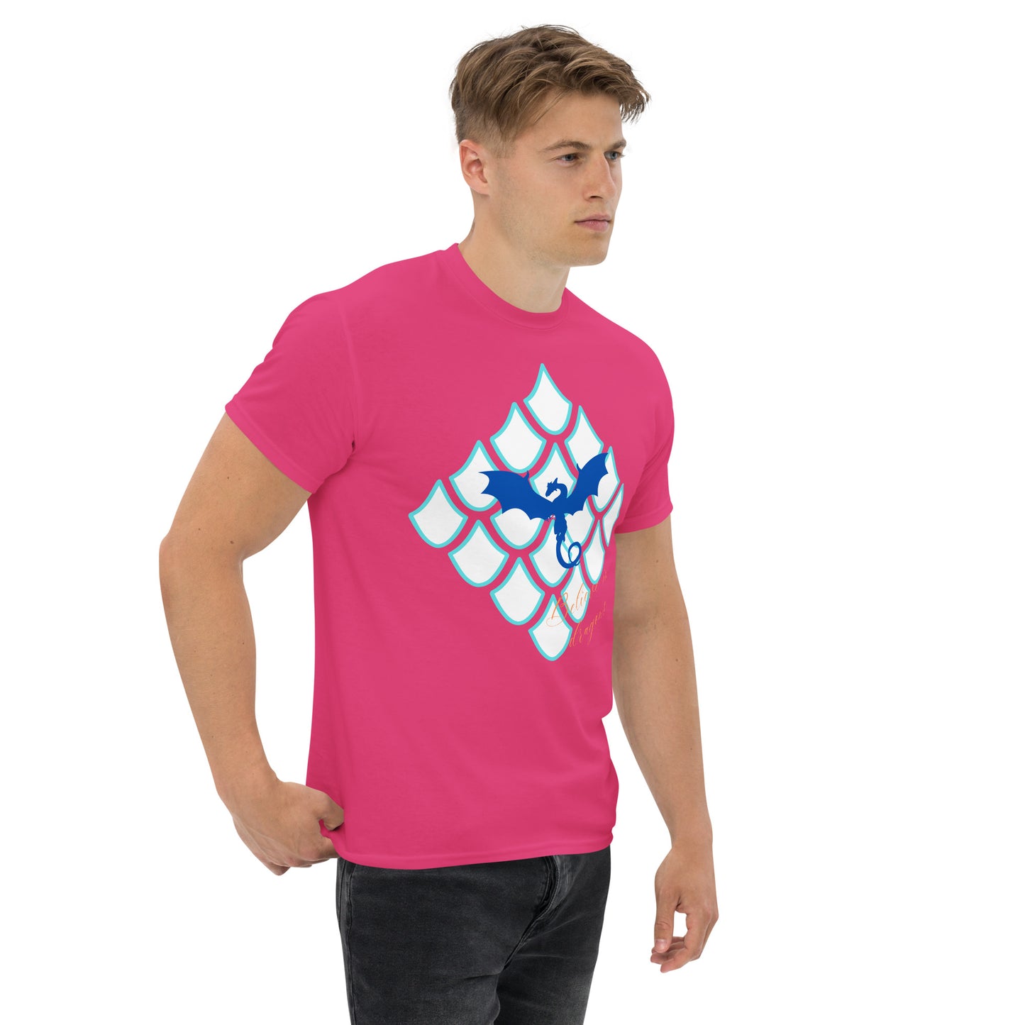 Believe In Dragons! Scale Up! Unisex classic tee - S&J Pictures