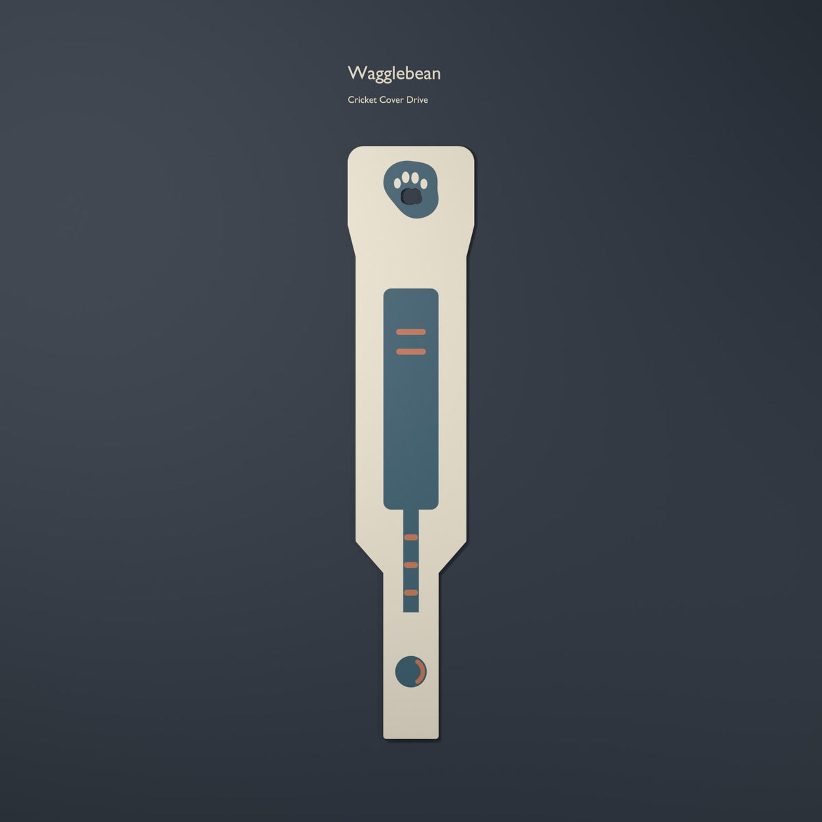Racket & Court Sports bookmark – Cricket Cover Drive