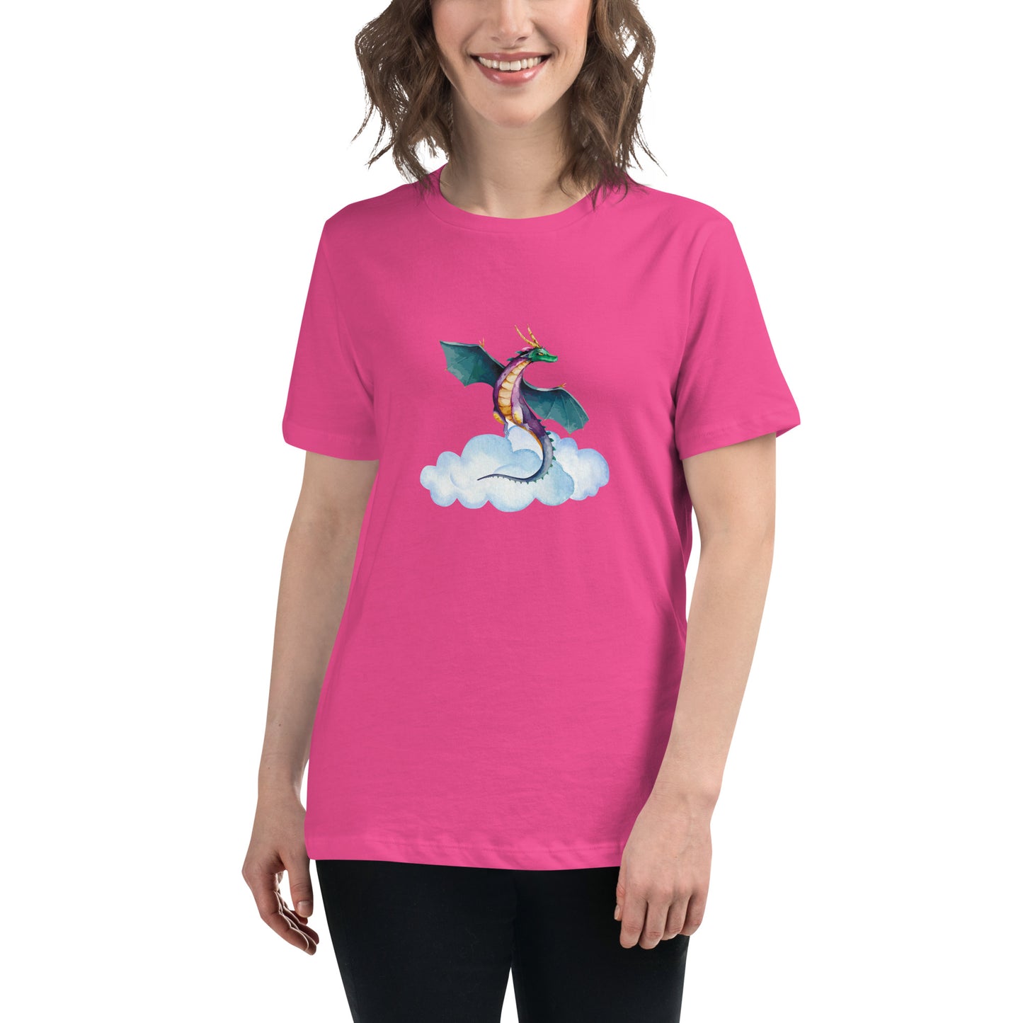 Believe in Dragons! Women's Relaxed T-Shirt - S&J Pictures