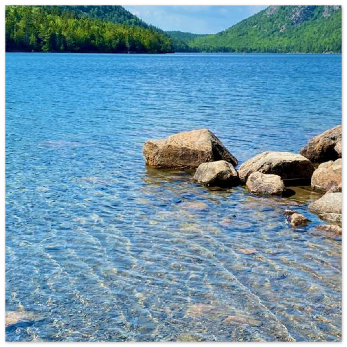 Jordan Pond Aluminum Print - Acadia National Park Metal Art