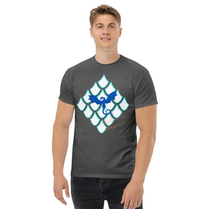 Believe In Dragons! Scale Up! Unisex classic tee - S&J Pictures