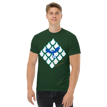 Believe In Dragons! Scale Up! Unisex classic tee - S&J Pictures