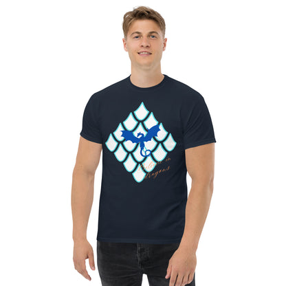 Believe In Dragons! Scale Up! Unisex classic tee - S&J Pictures