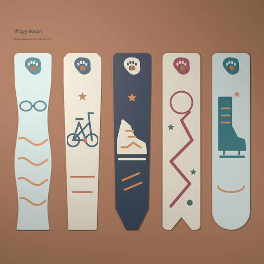
Active Adventures bookmark – Full set of 5