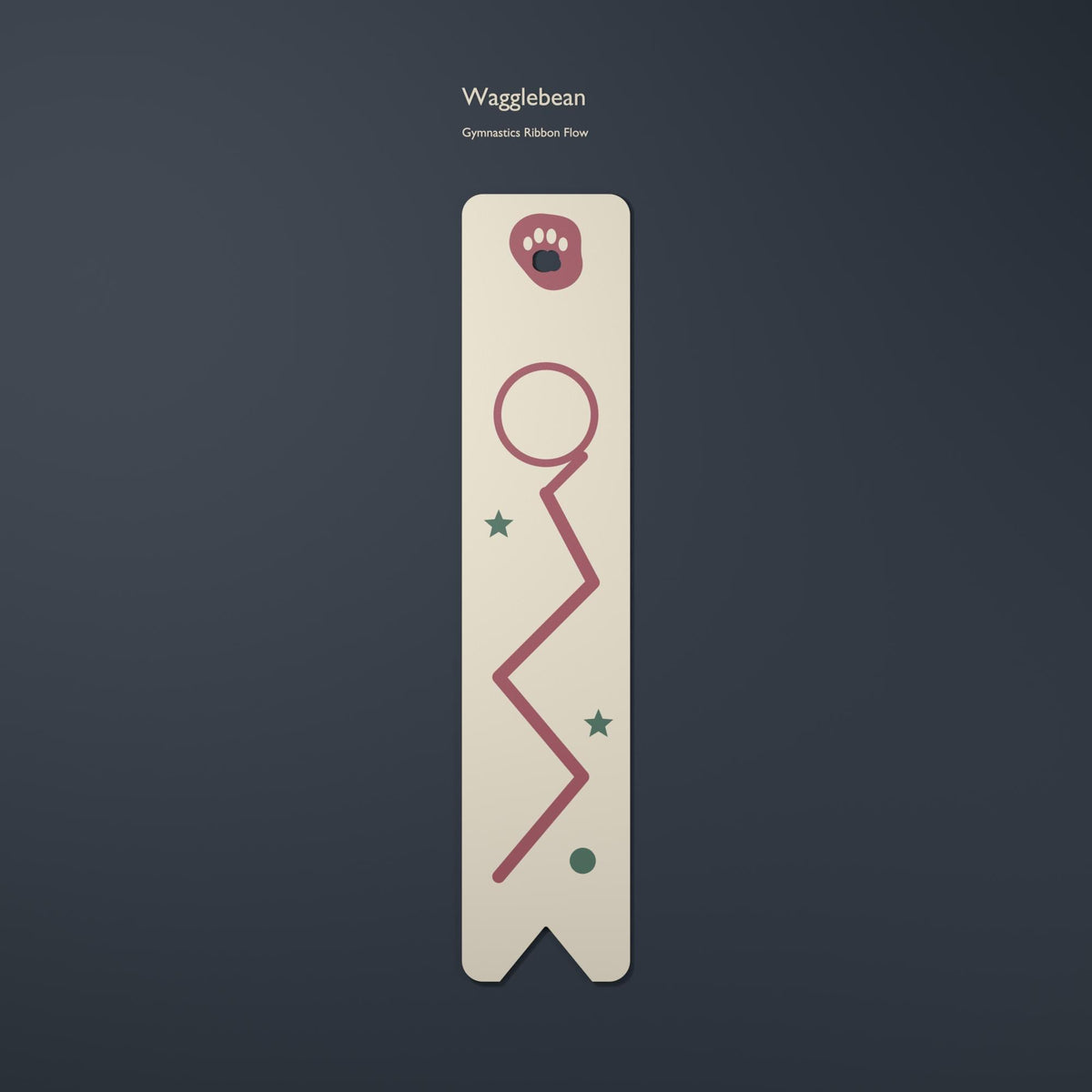 Active Adventures bookmark – Gymnastics Ribbon
