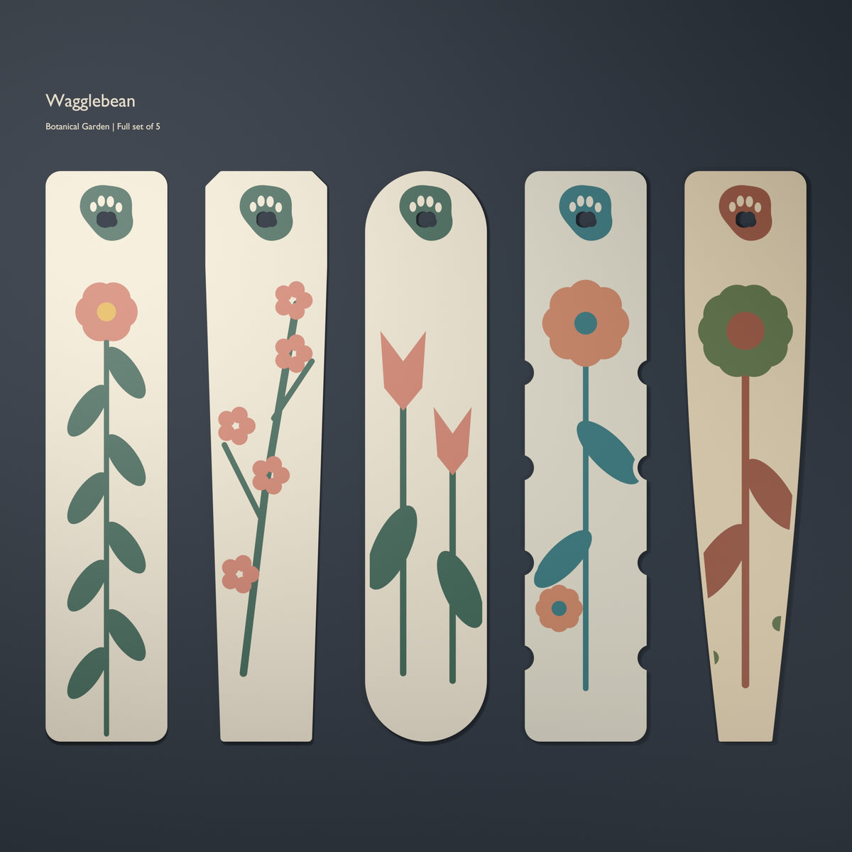 Botanical Garden bookmark collection by Wagglebean