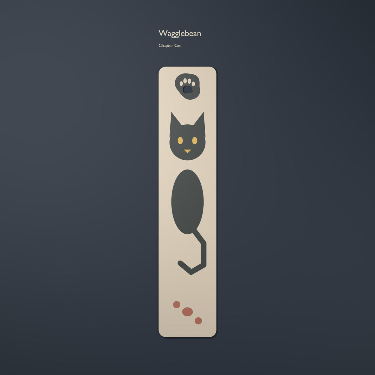 Cozy Reading bookmark – Chapter Cat