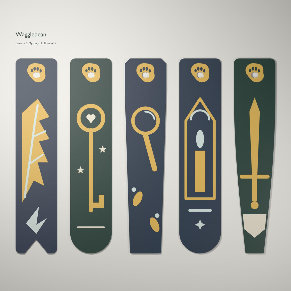 Fantasy & Mystery bookmark – Full set of 5