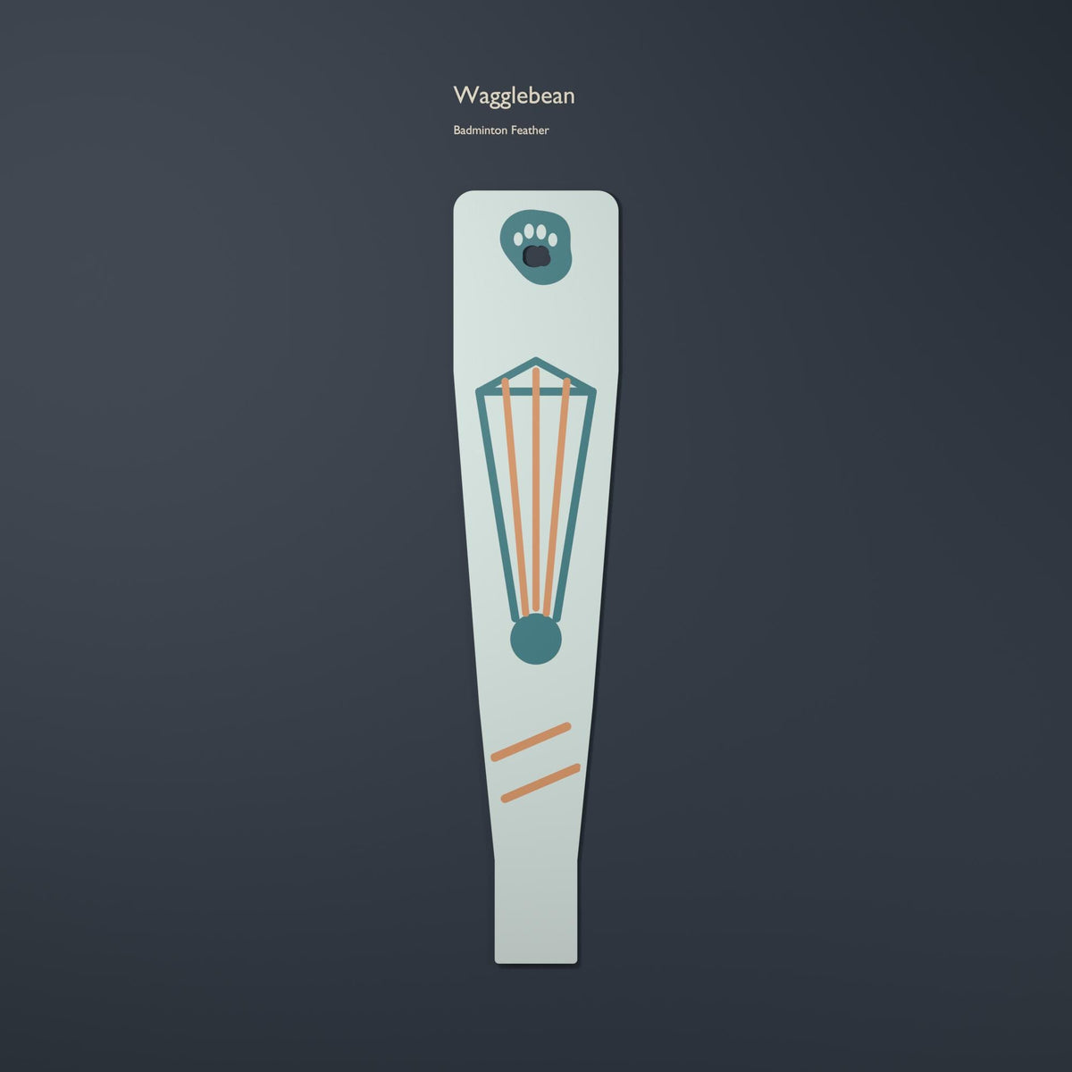 Racket & Court Sports bookmark – Badminton Feather