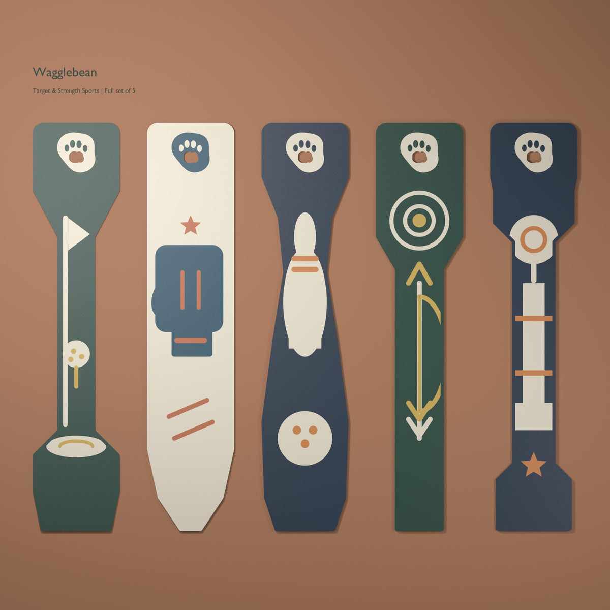 Target & Strength Sports bookmark – Full set of 5