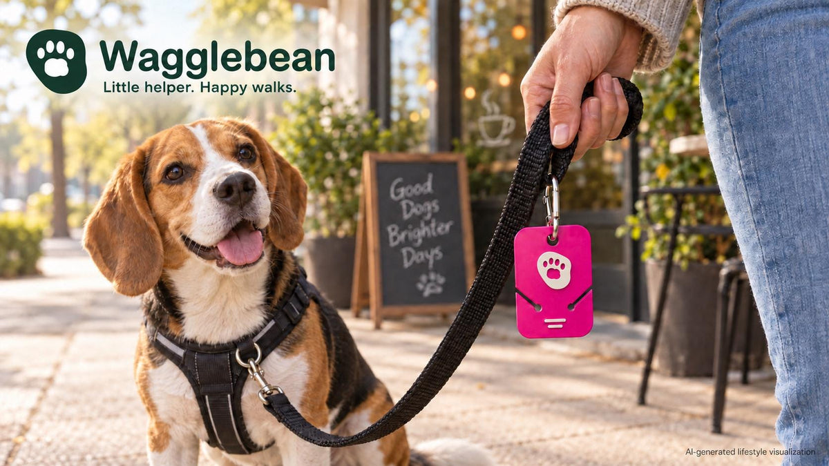 WagglePocket Dog Poop Bag Holder – Two Slots – product view 1
