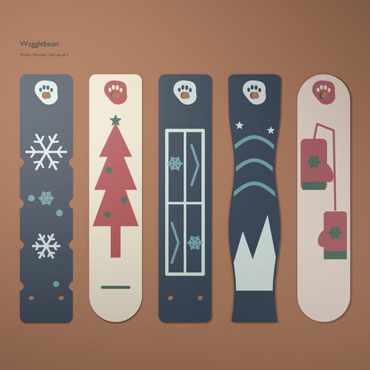 
Winter Wonder bookmark – Full set of 5