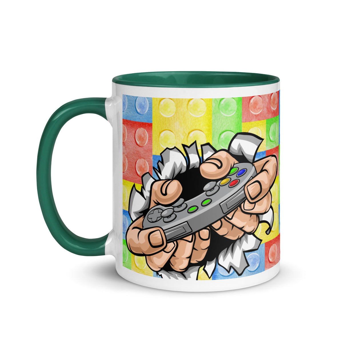 Game On! Ceramic Mug with Color Inside - Gaming Coffee Mug