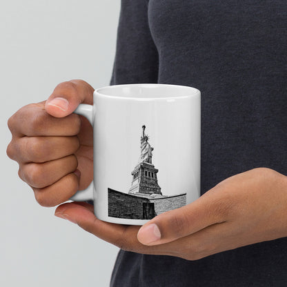Statue of Liberty - White glossy mug - S&J Pictures