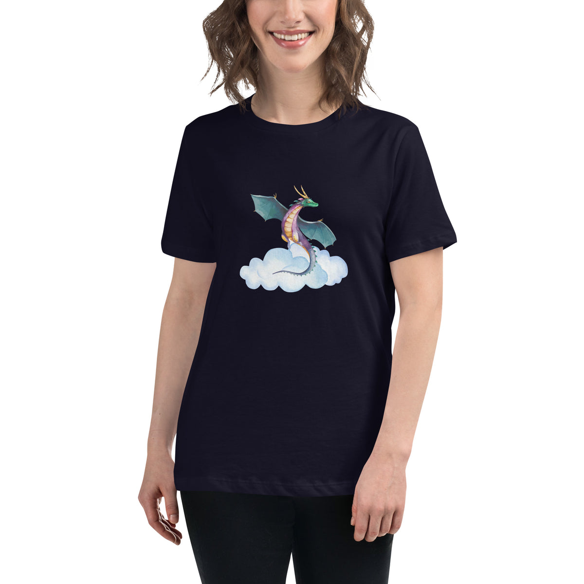 Believe in Dragons! Women's Relaxed T-Shirt - Fantasy Dragon Tee