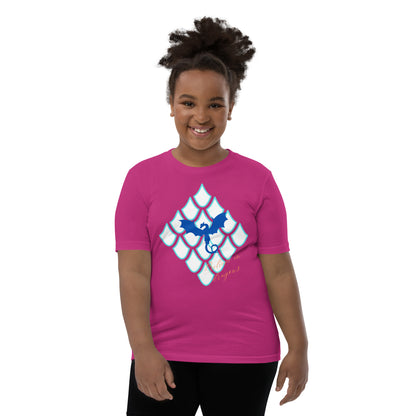 Believe In Dragons! Scale Up! Youth Short Sleeve T-Shirt - S&J Pictures