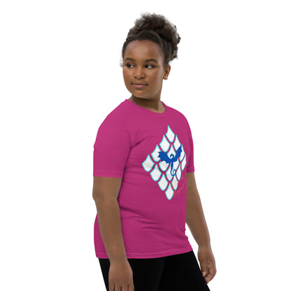 Believe In Dragons! Scale Up! Youth Short Sleeve T-Shirt - S&J Pictures