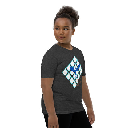 Believe In Dragons! Scale Up! Youth Short Sleeve T-Shirt - S&J Pictures