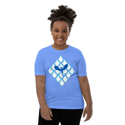 Believe In Dragons! Scale Up! Youth Short Sleeve T-Shirt - S&J Pictures