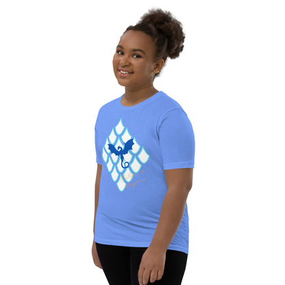 Believe In Dragons! Scale Up! Youth Short Sleeve T-Shirt - S&J Pictures