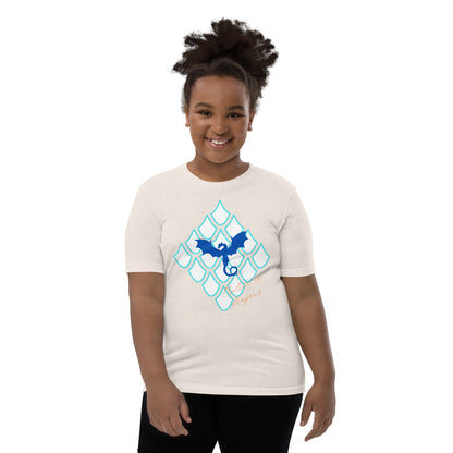 Believe In Dragons! Scale Up! Youth Short Sleeve T-Shirt - S&J Pictures