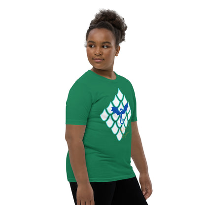 Believe In Dragons! Scale Up! Youth Short Sleeve T-Shirt - S&J Pictures