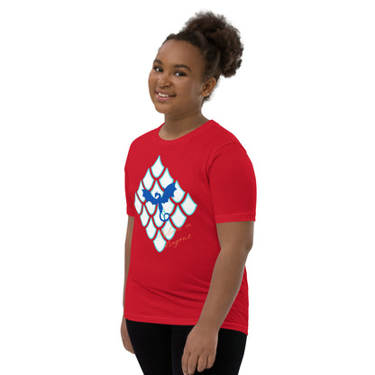 Believe In Dragons! Scale Up! Youth Short Sleeve T-Shirt - S&J Pictures