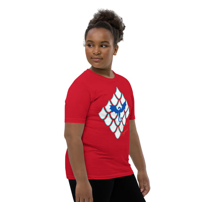 Believe In Dragons! Scale Up! Youth Short Sleeve T-Shirt - S&J Pictures