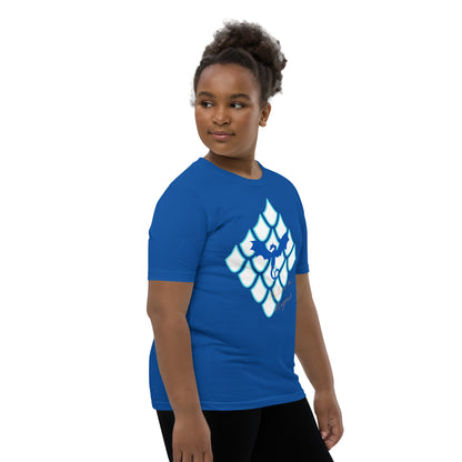 Believe In Dragons! Scale Up! Youth Short Sleeve T-Shirt - S&J Pictures